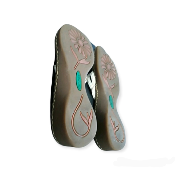 Womens thom macan White wedge Heel size 7.5 Sandals slip on shoes - Picture 8 of 12